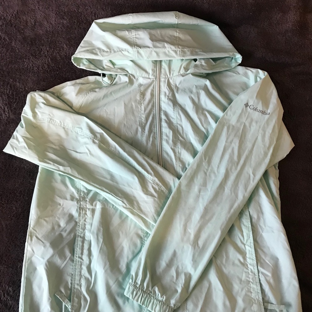 Columbia Thin Light Weight Jacket Windbreaker Teal - image 1